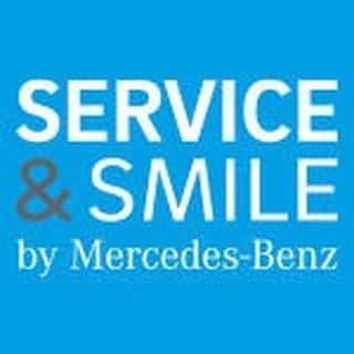 Logo SERVICE & SMILE Niederlassung Hamburg. Mercedes-Benz Werkstatt Bahrenfeld