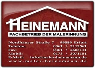 Logo HEINEMANN GmbH - Fachbetrieb der Malerinnung Erfurt
