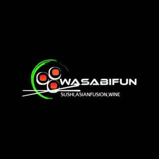 Logo Wasabi Fun ( Sushi, Asian fusion, Wine )