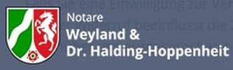 Logo Ute Weyland und Dr. Nikola Halding-Hoppenheit Notarinnen