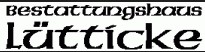 Logo Lütticke Bestattungshaus Inh. Martin Ahman