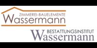 Logo Jörg Wassermann Zimmerei, Bauelemente, Bestattungen