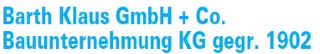 Logo Klaus Barth GmbH & Co. Bauunternehmen KG