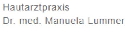 Logo Hautarztpraxis Dr. Manuela Lummer