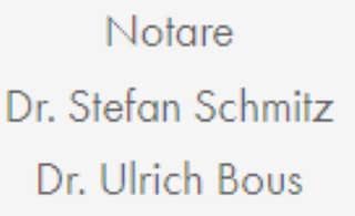 Logo Dr. jur. Ulrich Bous & Dr. jur. Stefan Schmitz Notare