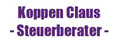 Logo Claus Koppen Steuerberater
