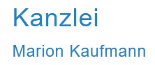 Logo Dipl.-Finanzwirtin Marion Kaufmann Steuerberaterin