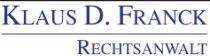 Logo Klaus D. Franck Rechtsanwalt