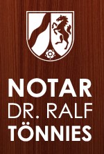 Logo Notar Dr. Ralf Tönnies