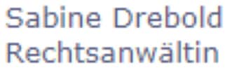 Logo Sabine Drebold Rechtsanwältin