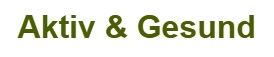 Logo Aktiv & Gesund