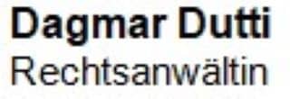 Logo Dagmar Dutti Rechtsanwältin