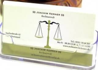 Logo Rechtsanwalt J. Kerner, Verkehrsrecht Mietrecht Arbeitsrecht Vereinsrecht