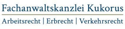 Logo Fachanwaltskanzlei Kukorus für Arbeitsrecht, Erbrecht und Verkehrsrecht