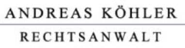 Logo Rechtsanwalt Andreas Köhler