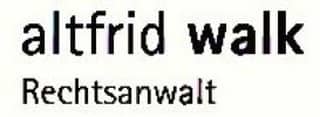 Logo Altfrid Walk, Rechtsanwalt