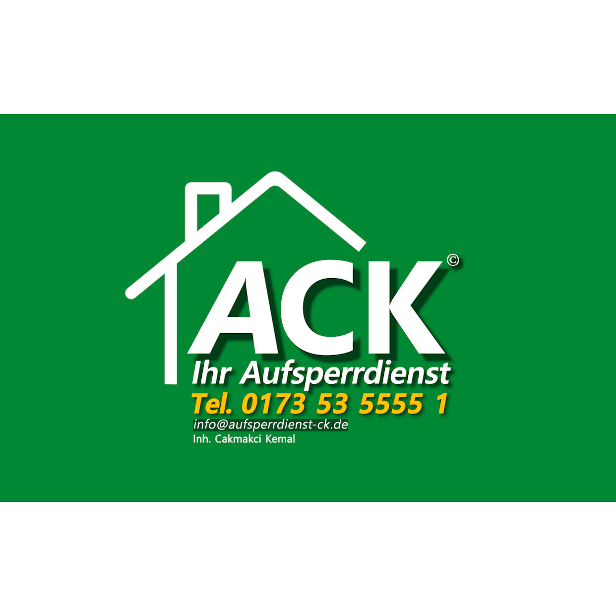 Logo ACK - Aufsperrdienst / Schlüsselnotdienst