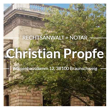 Logo Christian Propfe Rechtsanwalt und Notar