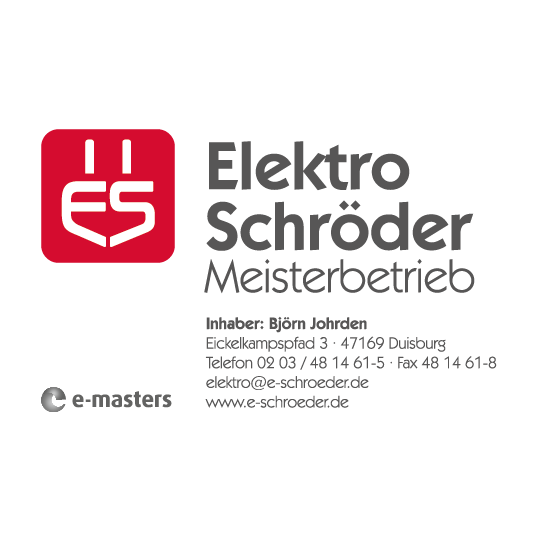 Logo Elektro Schröder  Meisterbetrieb e. K. Inh. Björn Johrden